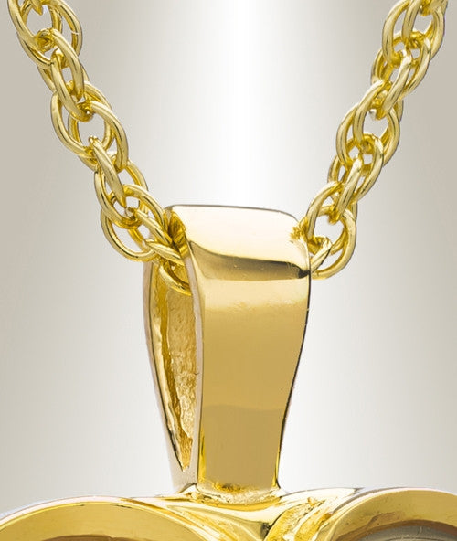 Gold Plated Innocent Heart Funeral Jewelry