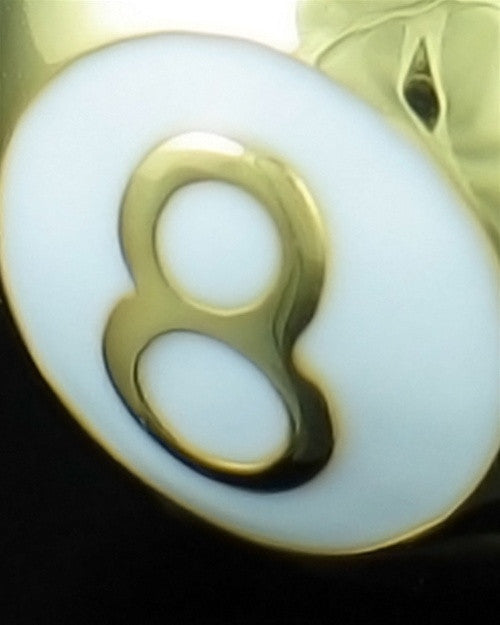 Gold Plated 8 Ball Memorial Urn Jewelry