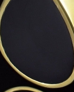 Gold Plated Onyx Tear Remembrance Jewelry
