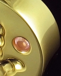 Gold Plated Tiny Hand Pink Urn Pendant
