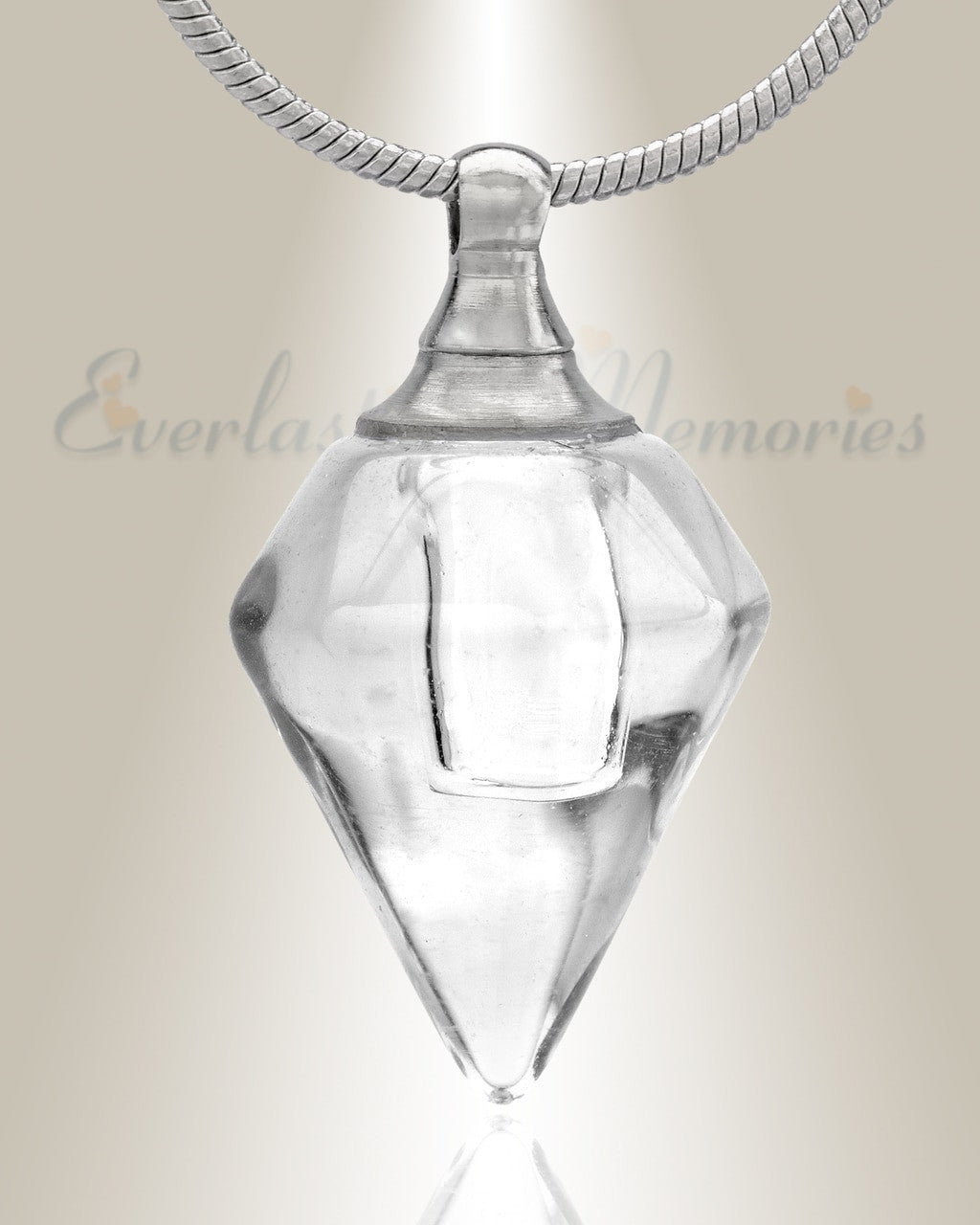 Glass Locket Clear Tops Cremation Jewelry