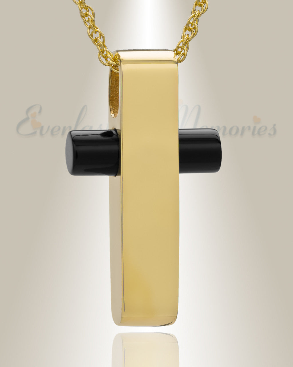 Gold Plated Barred Cross Funeral Jewelry