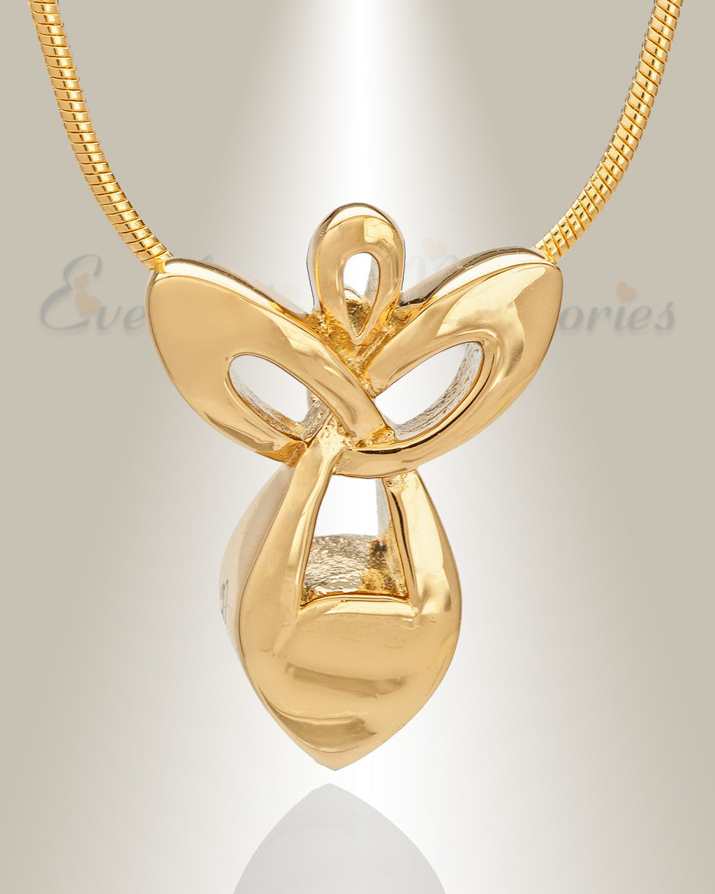 Gold Plated Angel of Mercy Memorial Jewelry