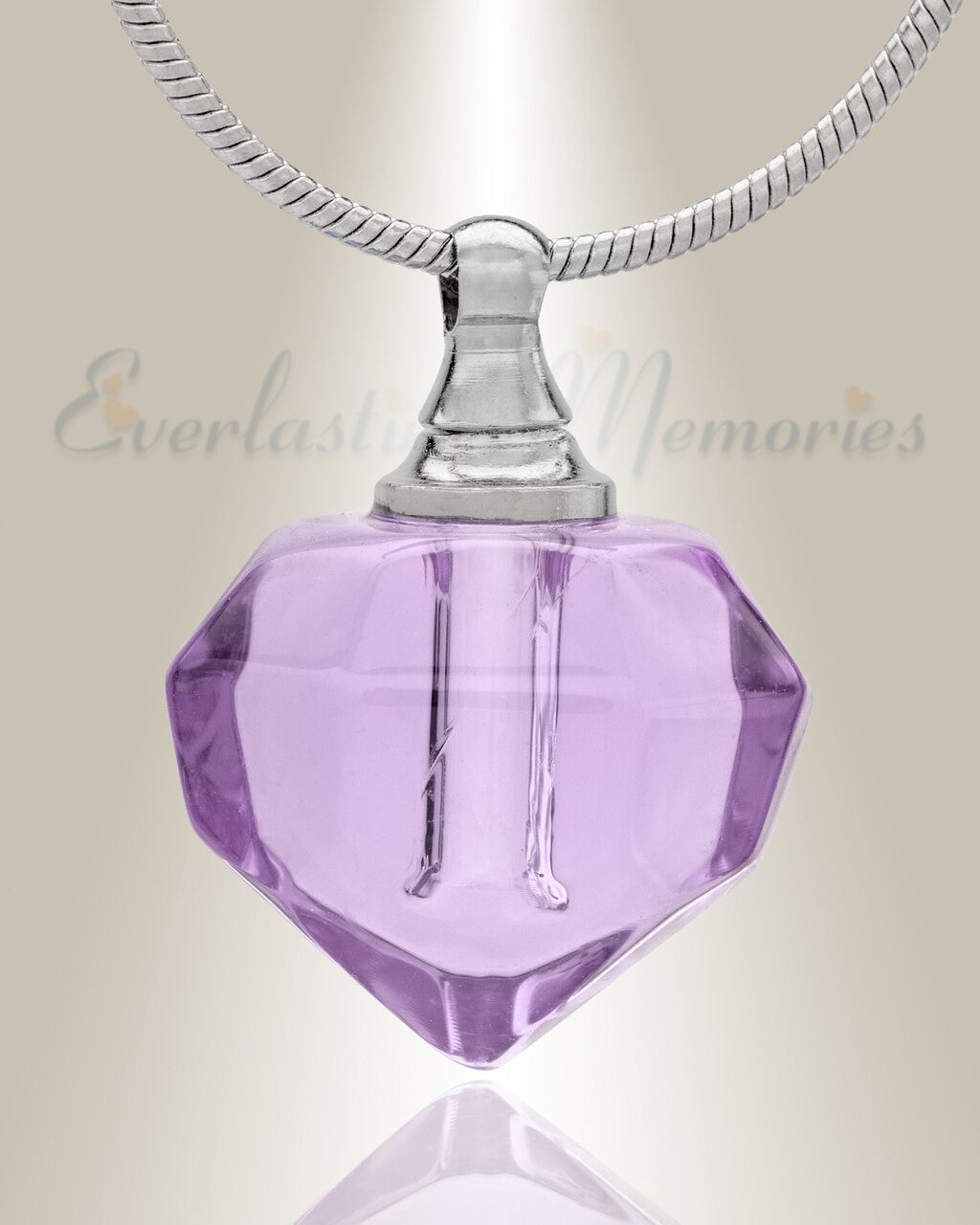 Glass Locket Violet Joyous Cremation Jewelry