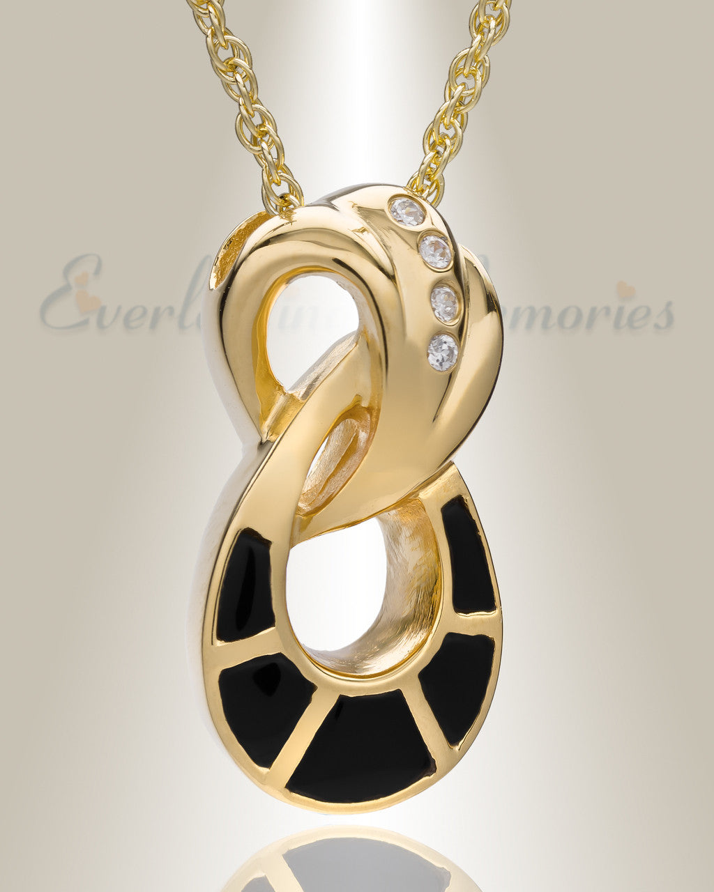 14K Gold Plated Everlasting Infinity Urn Keepsake