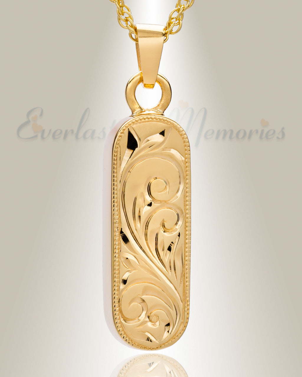 Gold Vermeil Majesty Cylinder Jewelry Urn