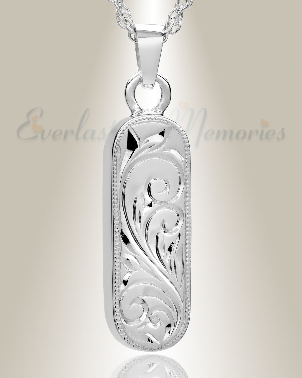 Sterling Silver Majesty Cylinder Funeral Jewelry