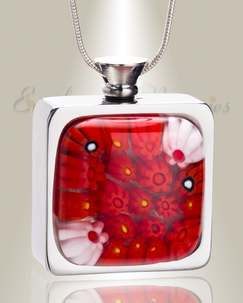 Fire and Ice Cremation Locket