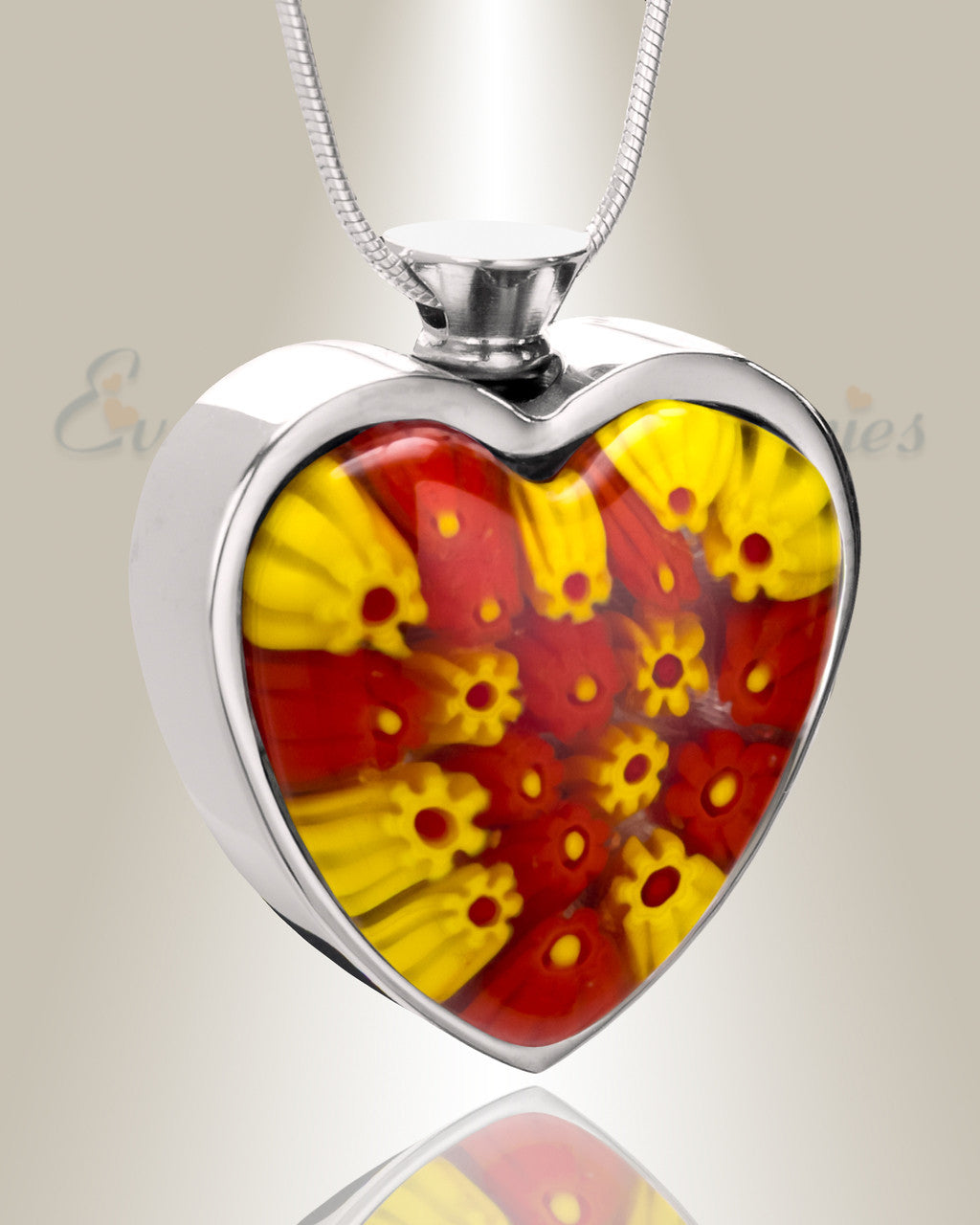 Sunrise Mornings Heart Cremation Locket