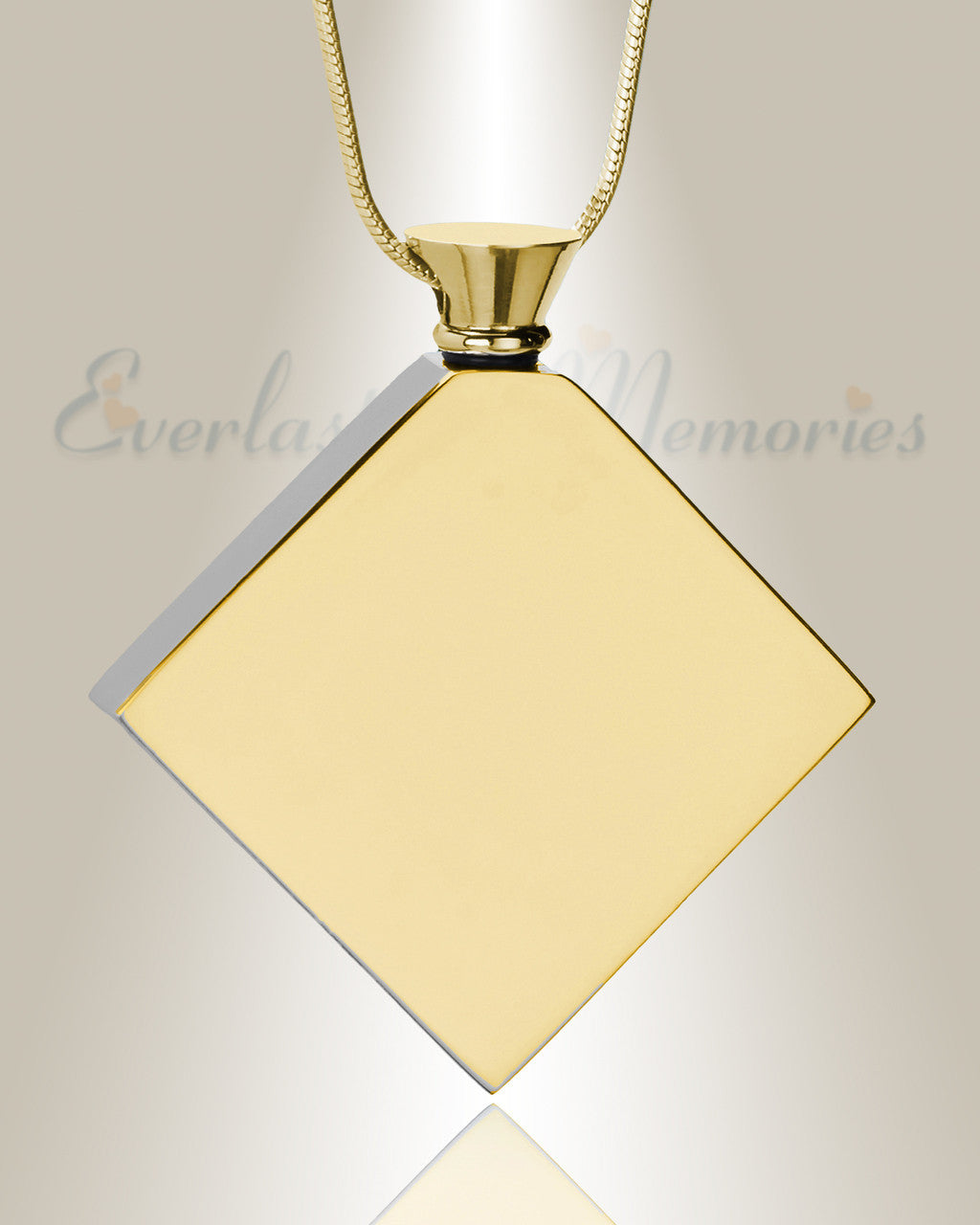 Gold Plated Quaint Diamond Urn Pendant