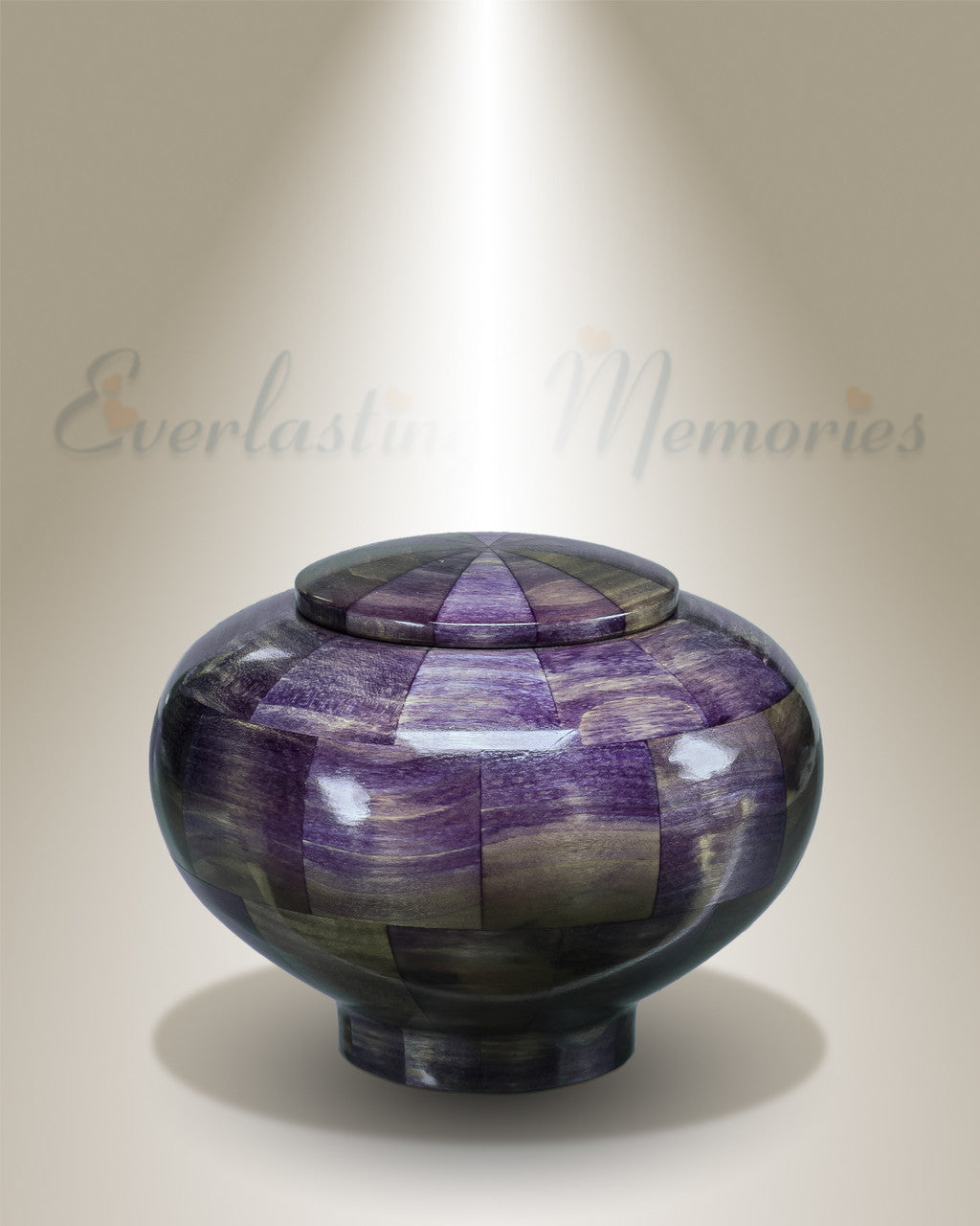 Small Peony Urn in Purple