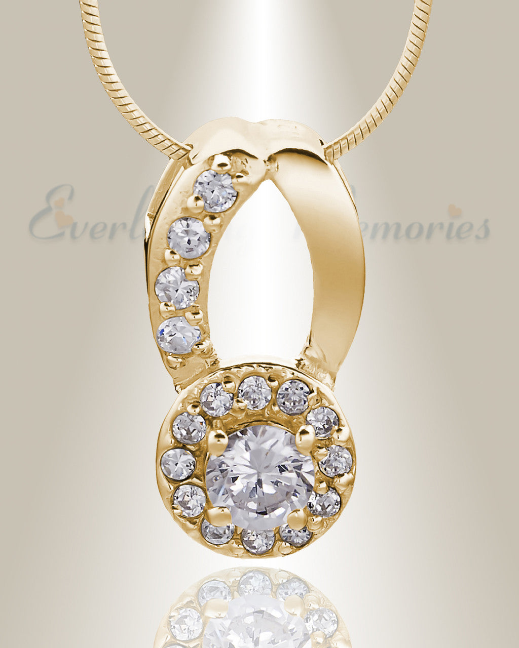 Gold Plated Simplicity Memorial Jewelry