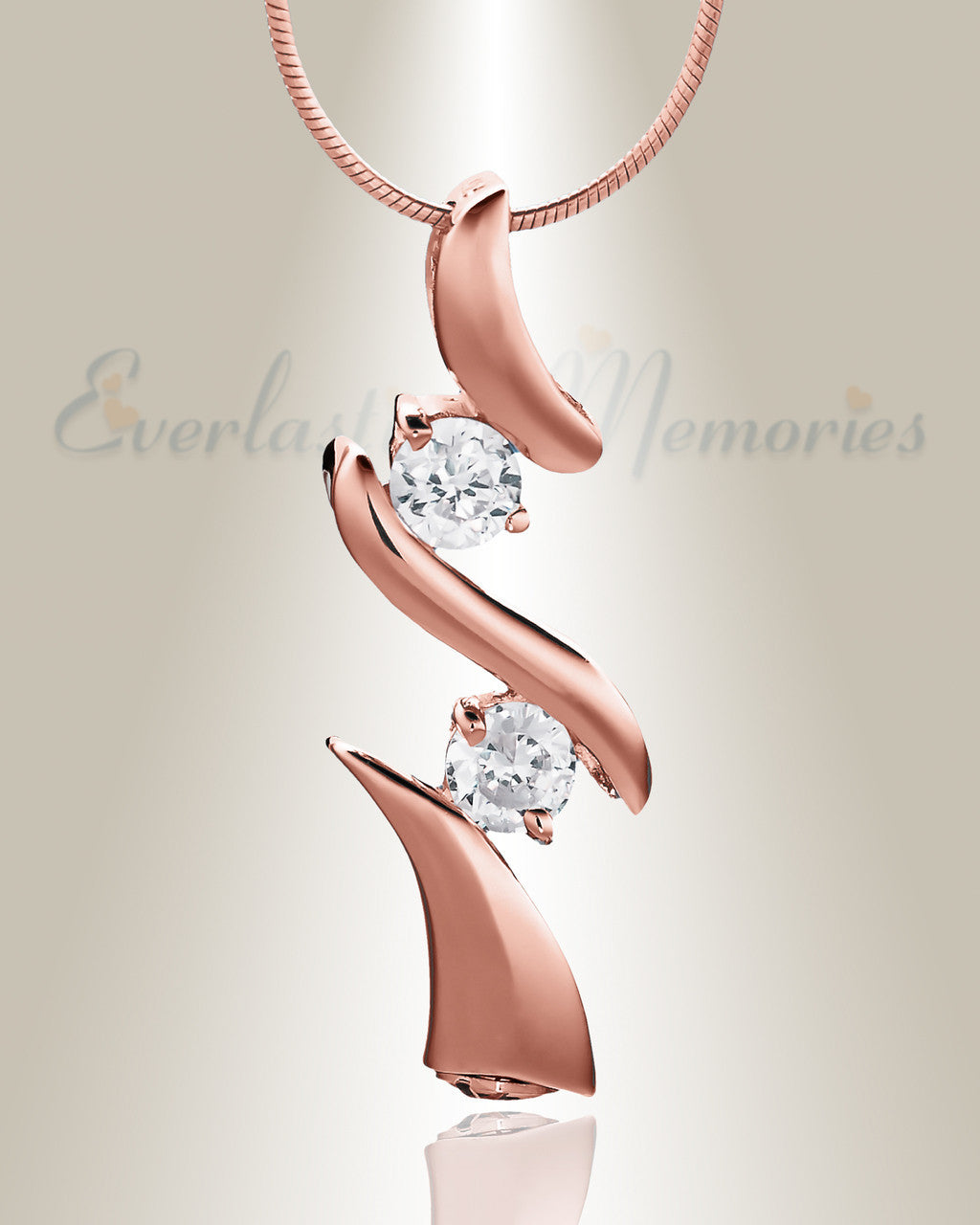 Rose Gold Blissful Moments Cremation Jewelry
