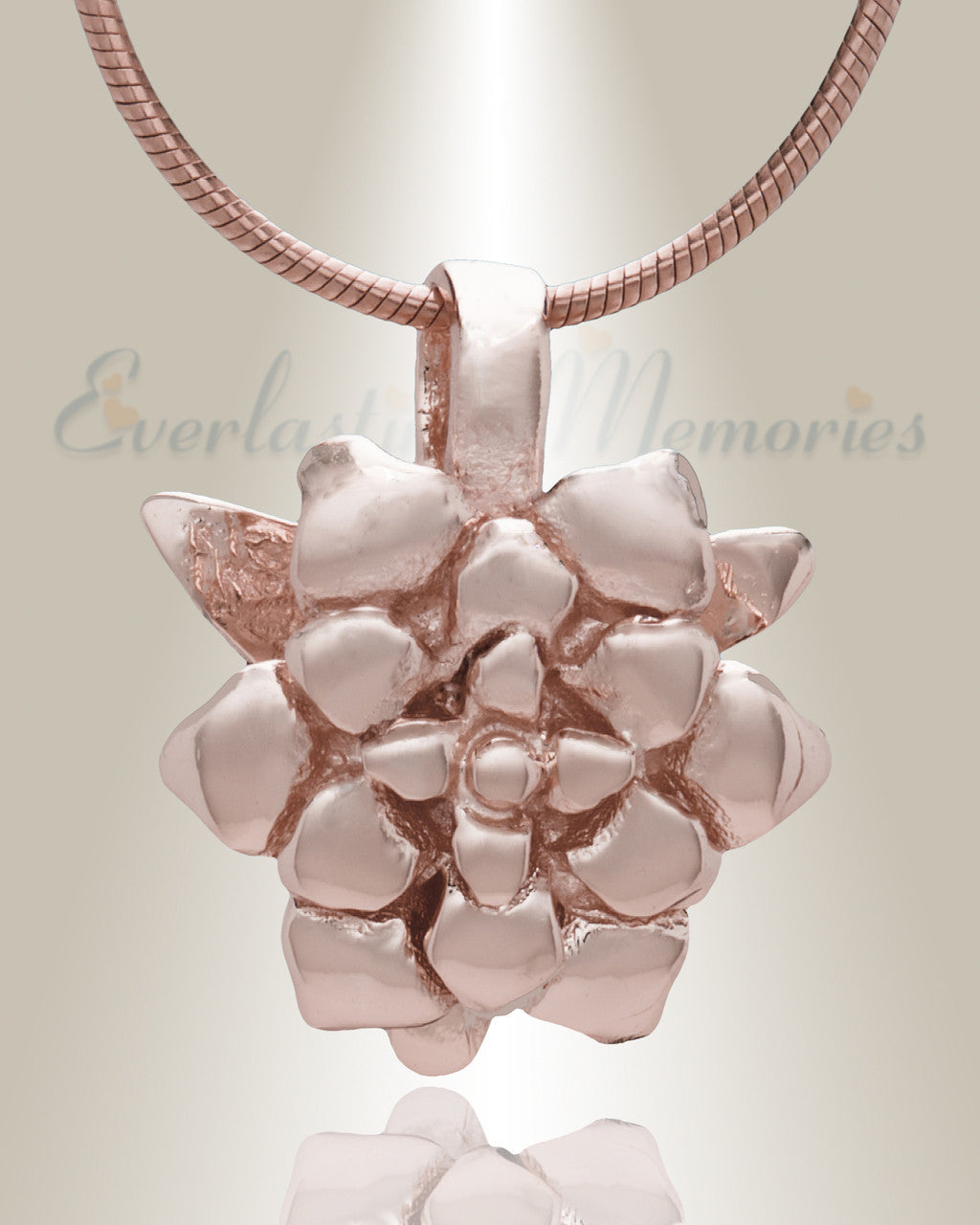 Rose Gold Roses  Cremation Jewelry
