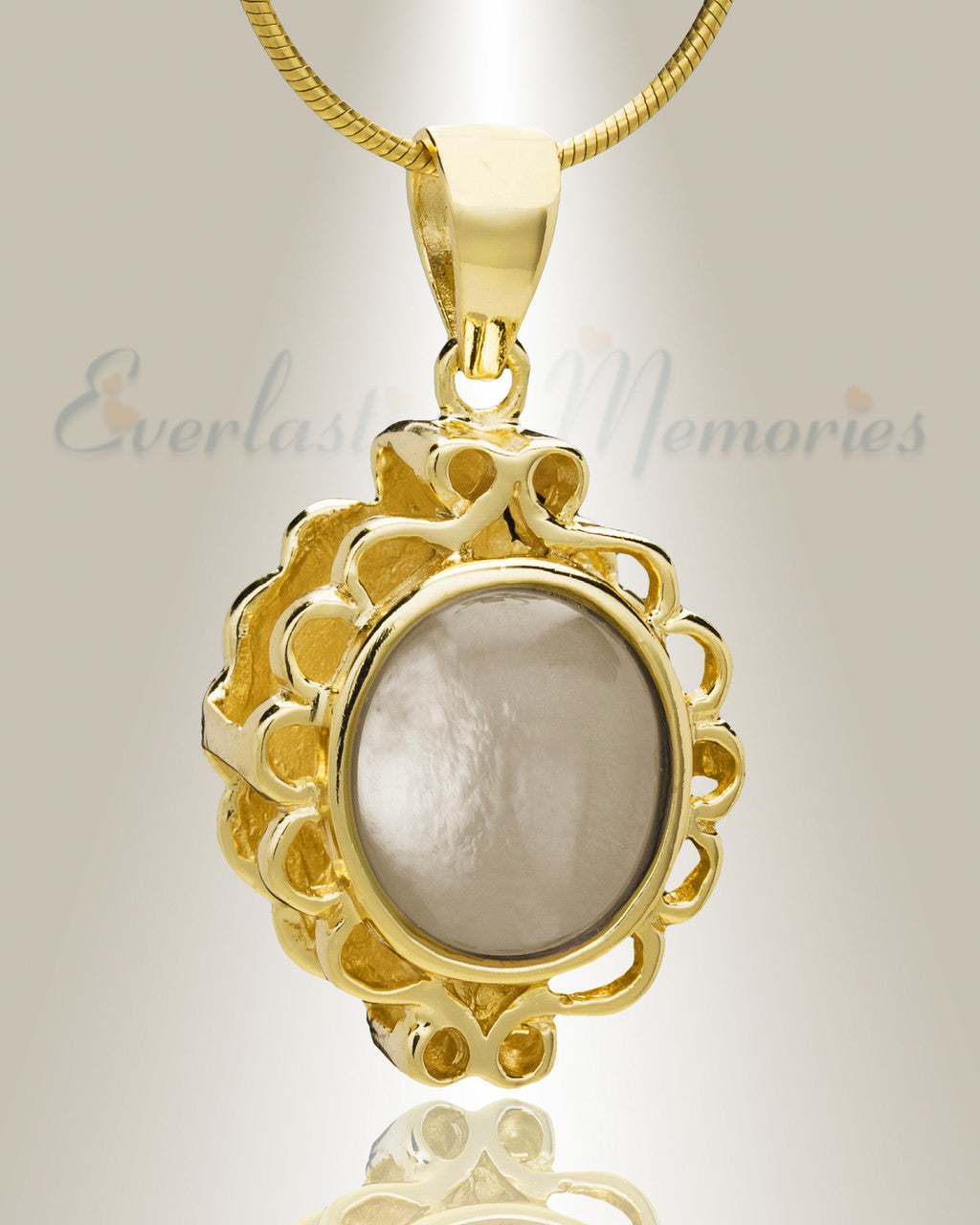 Gold Plated Believe Cremation Jewelry