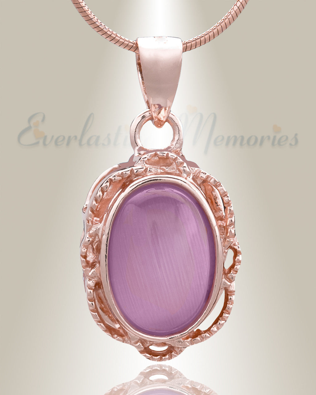Rose Gold Sunset Cremation Jewelry
