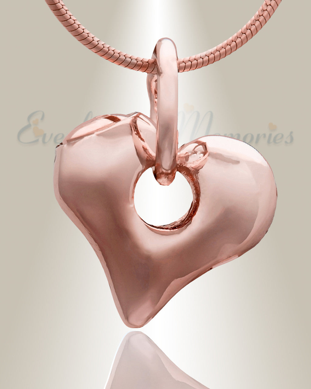 Rose Gold Keeper Heart Cremation Jewelry