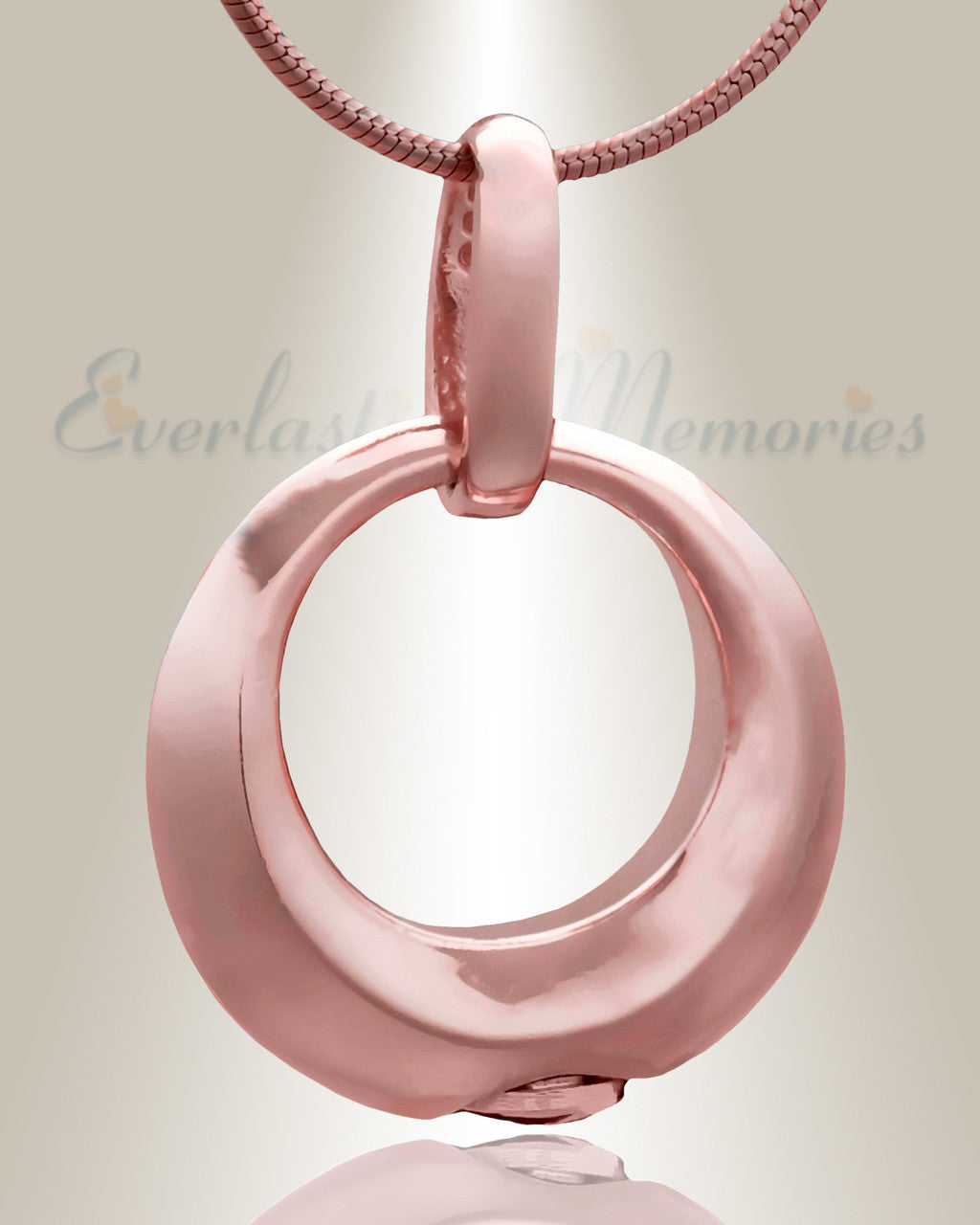 Rose Gold Encircle Cremation Jewelry