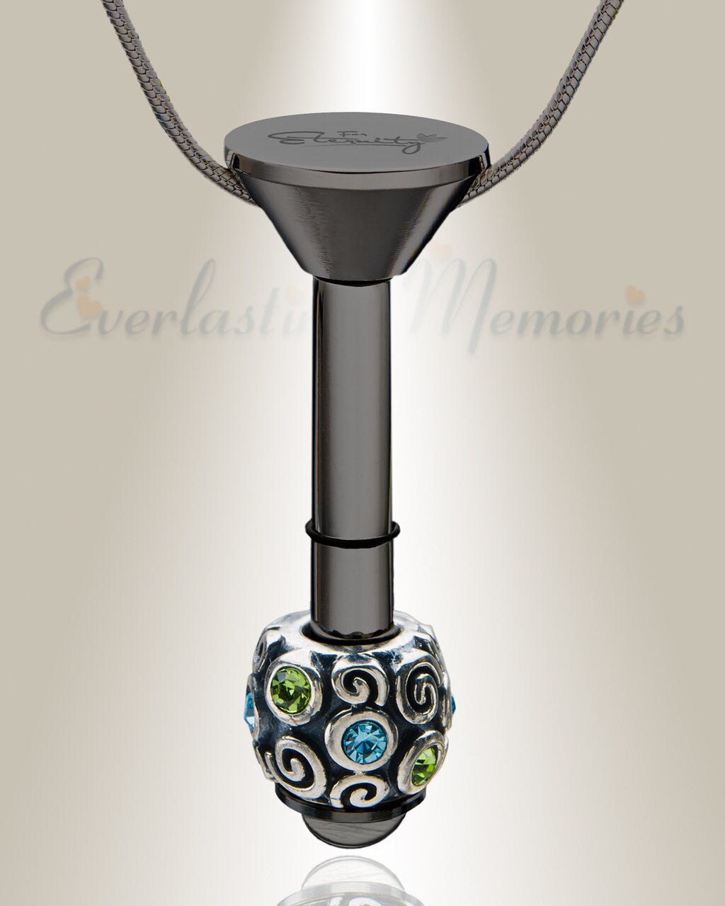 Black Plated Millenium Ash Pendant with Jubilee Charm