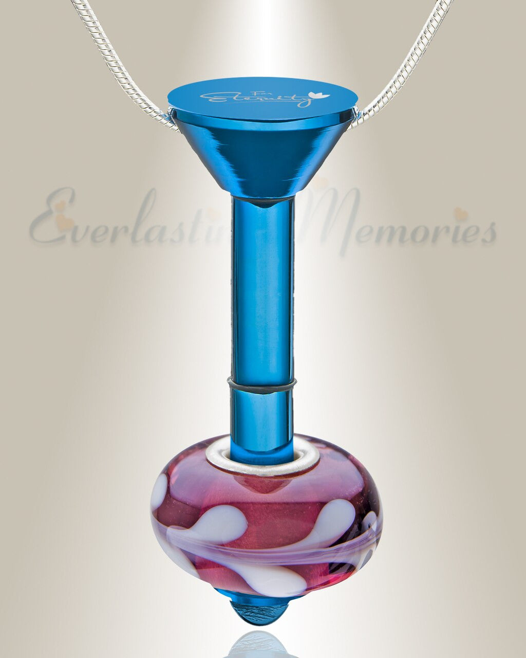 Blue Plated Millenium Ash Pendant with Romance Charm