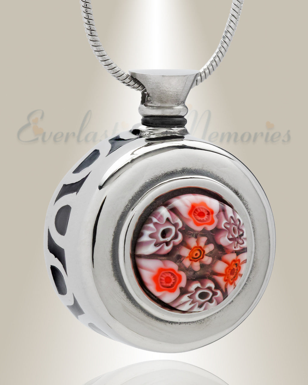 Pink Gentle Round Cremation Jewelry