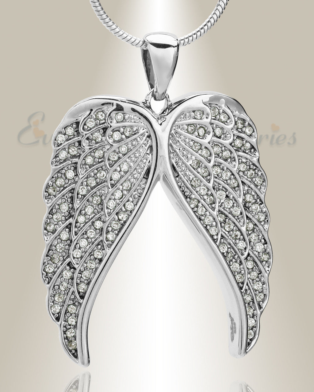Sterling Spiritual Wings Memorial Jewelry
