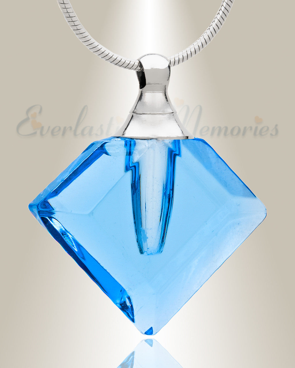 Glass Locket Joy Necklace Urn