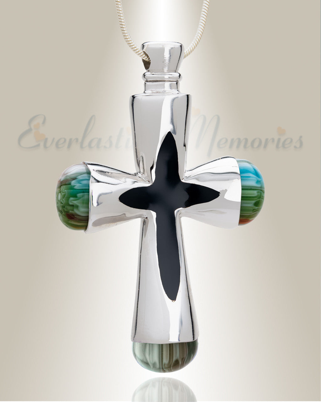 Steadfast Cross Cremation Jewelry