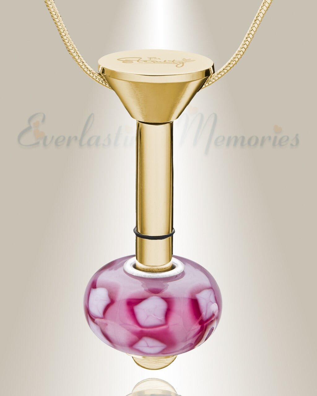 Gold Plated Millenium Ash Pendant with Blooming Charm