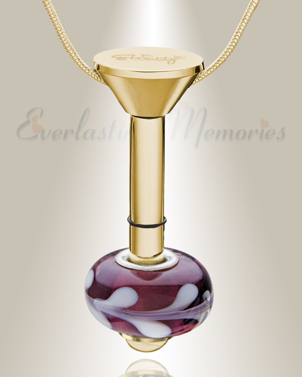Gold Plated Millenium Ash Pendant with Romance Charm