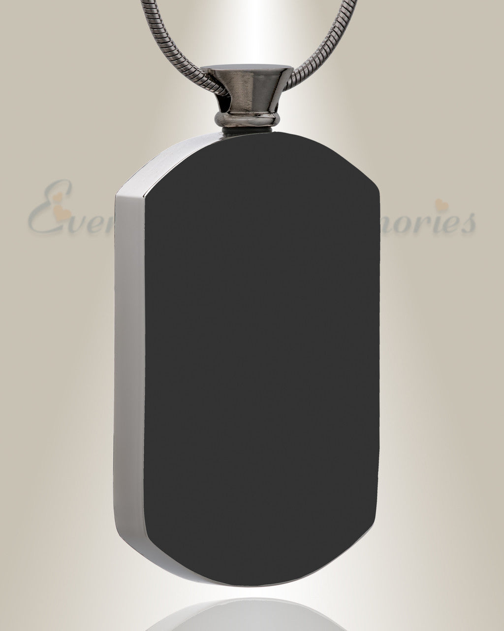 Black Pleasant Rectangle Urn Pendant