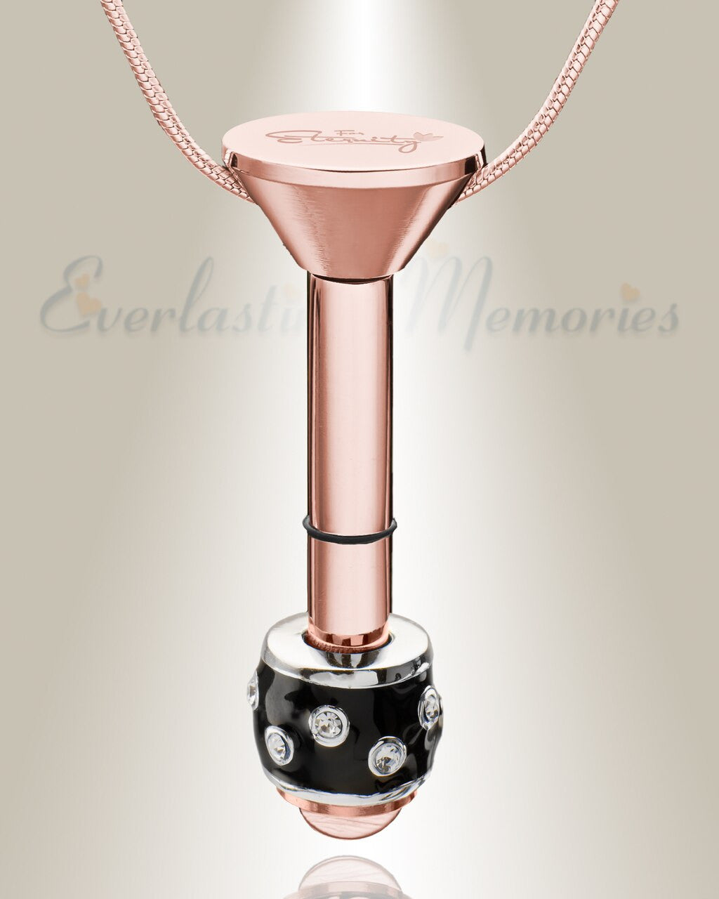 Rose Gold Plated Millenium Ash Pendant with Refined Charm