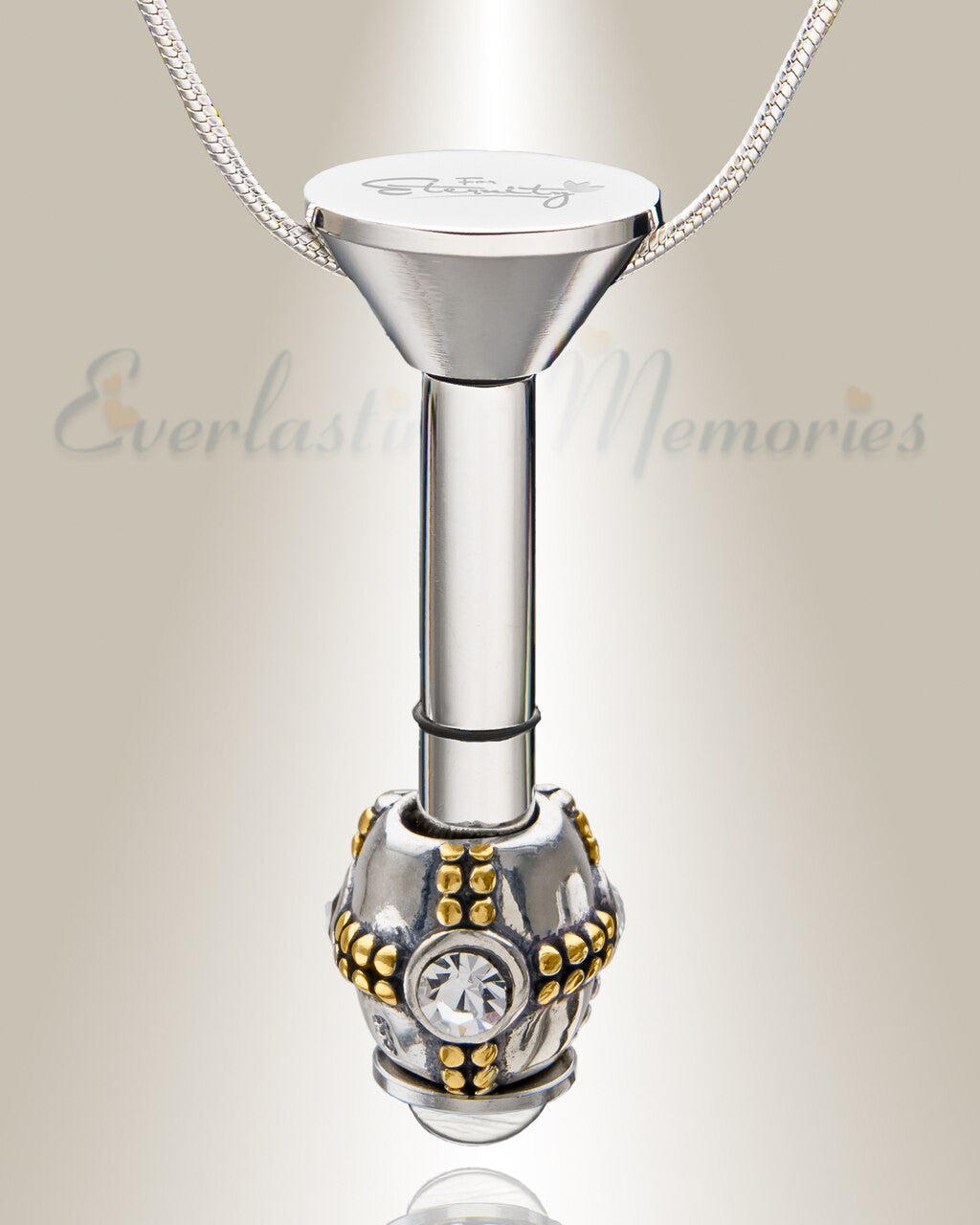 Silver Millenium Ash Pendant with Ornate Charm