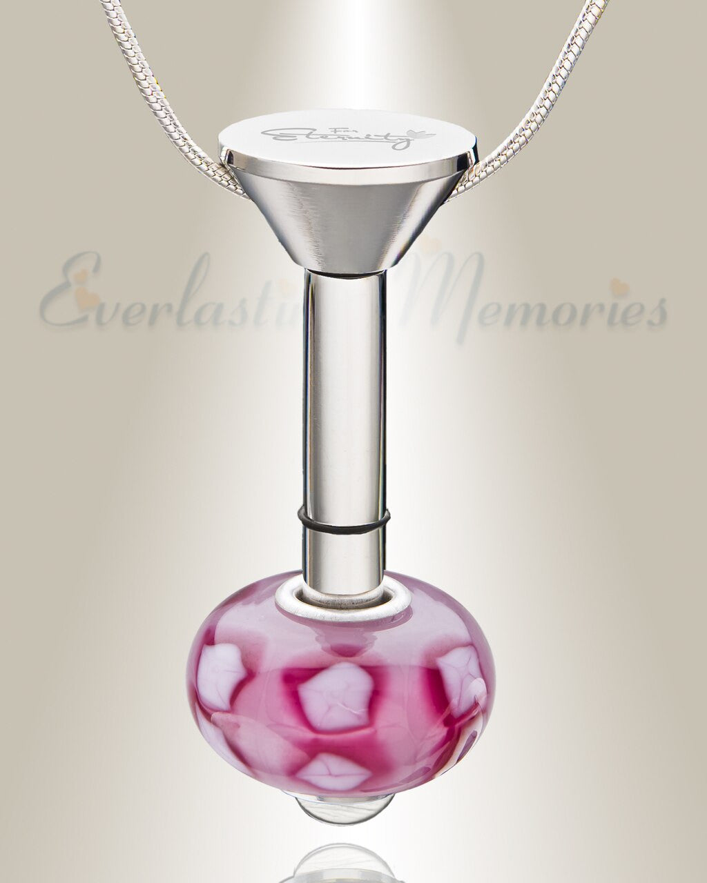 Silver Millenium Ash Pendant with Blooming Charm