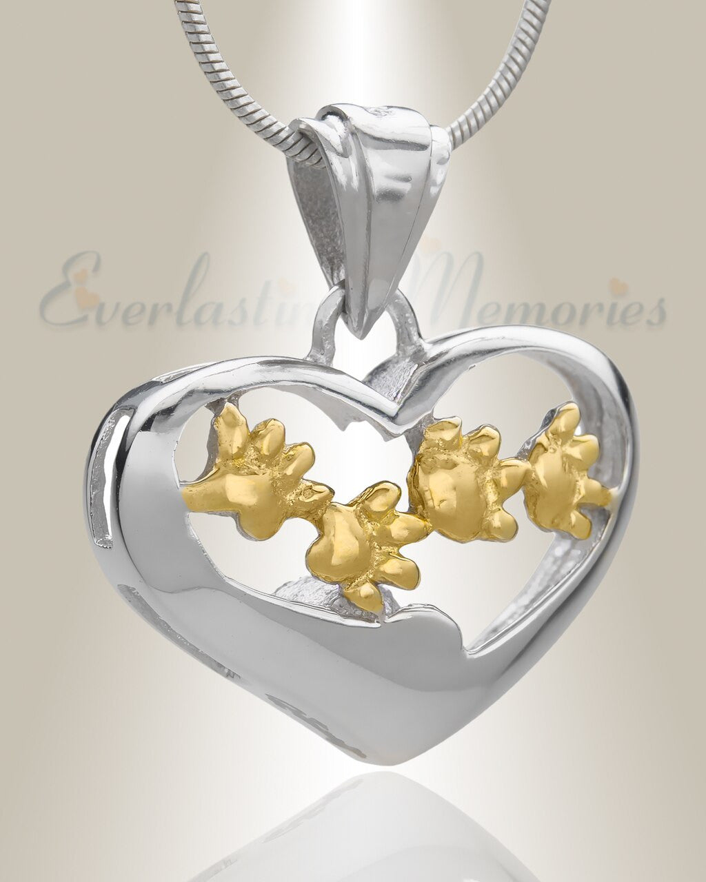 Gold Plated Willing Companion Pet Memorial Jewelry