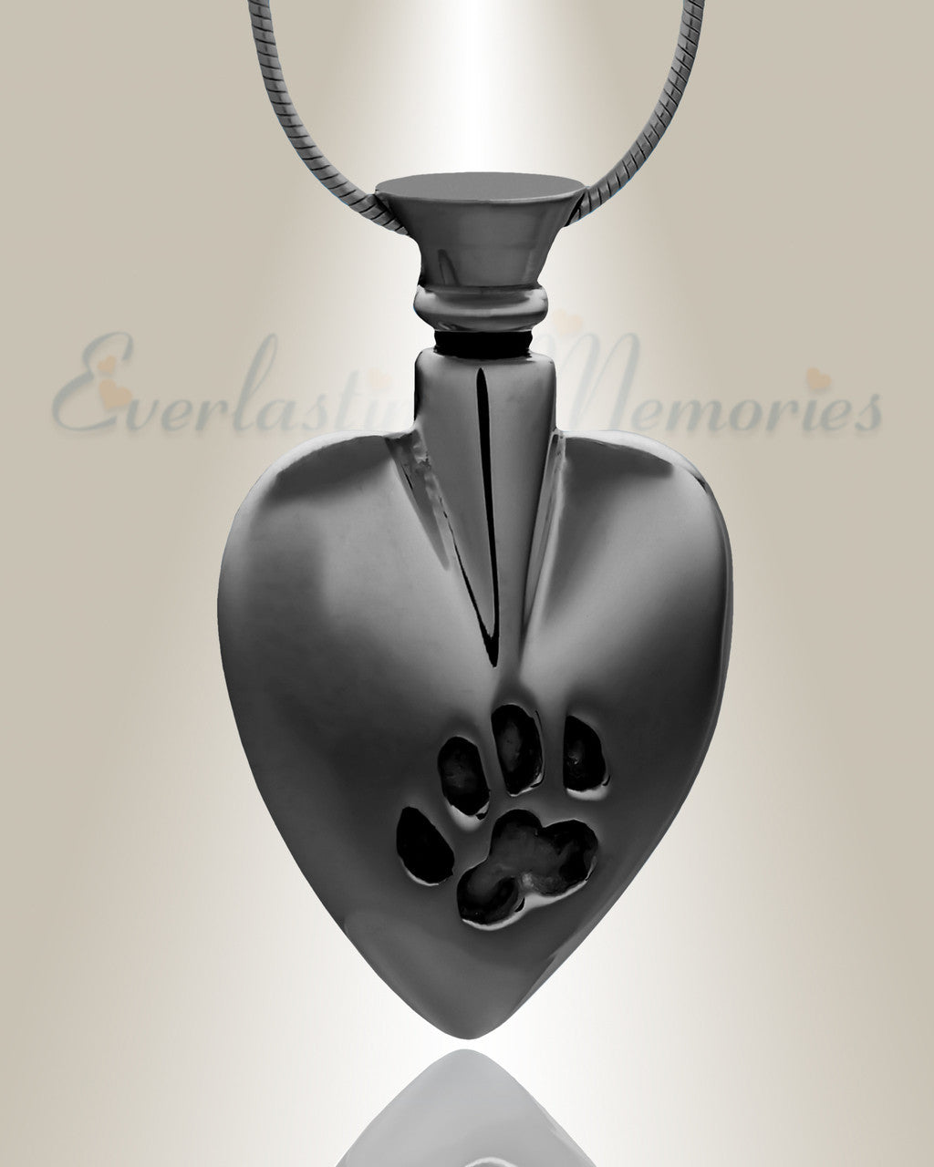 Forever Collection Black In My Heart Urn Jewelry