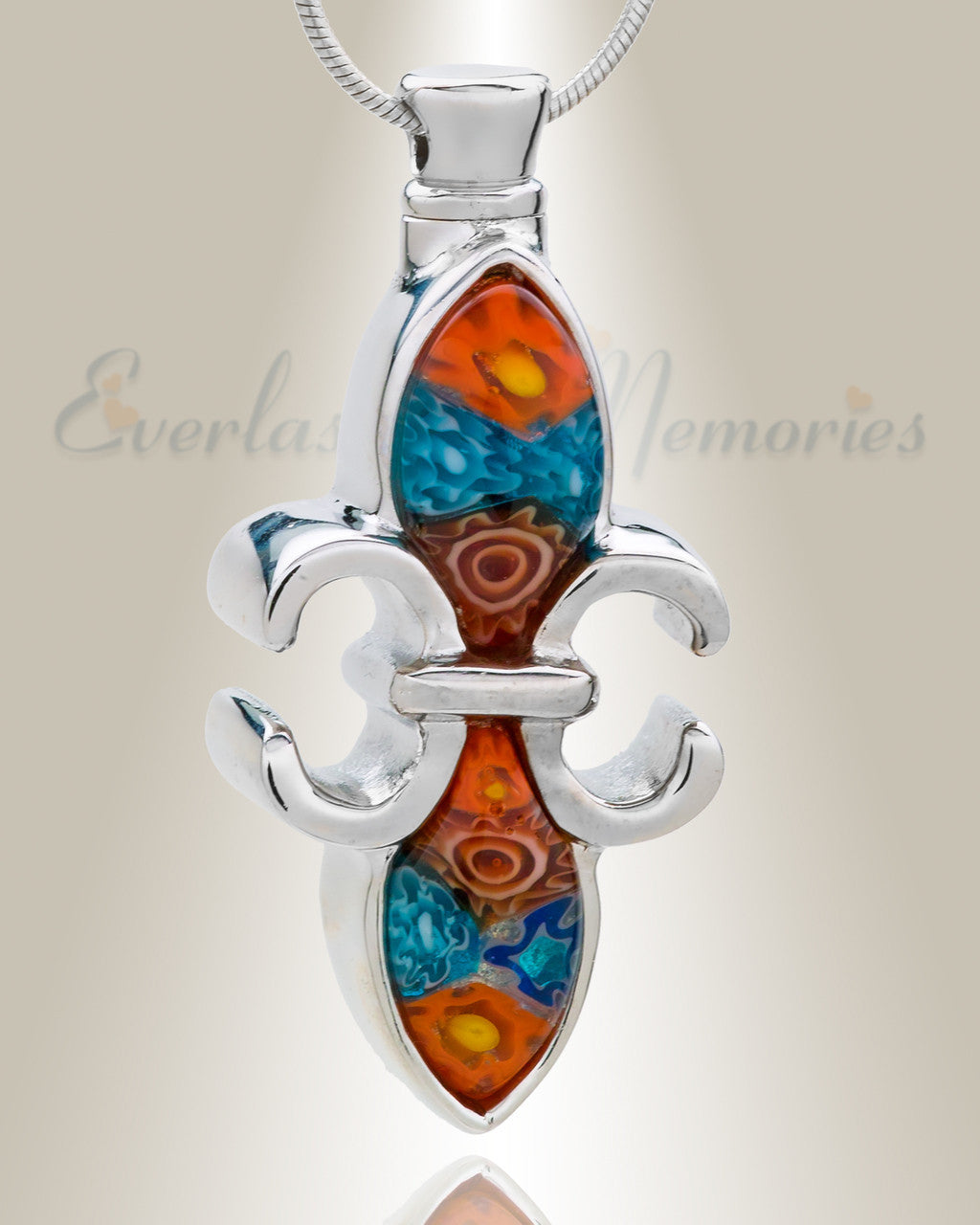 Fancy Flower Cremation Jewelry
