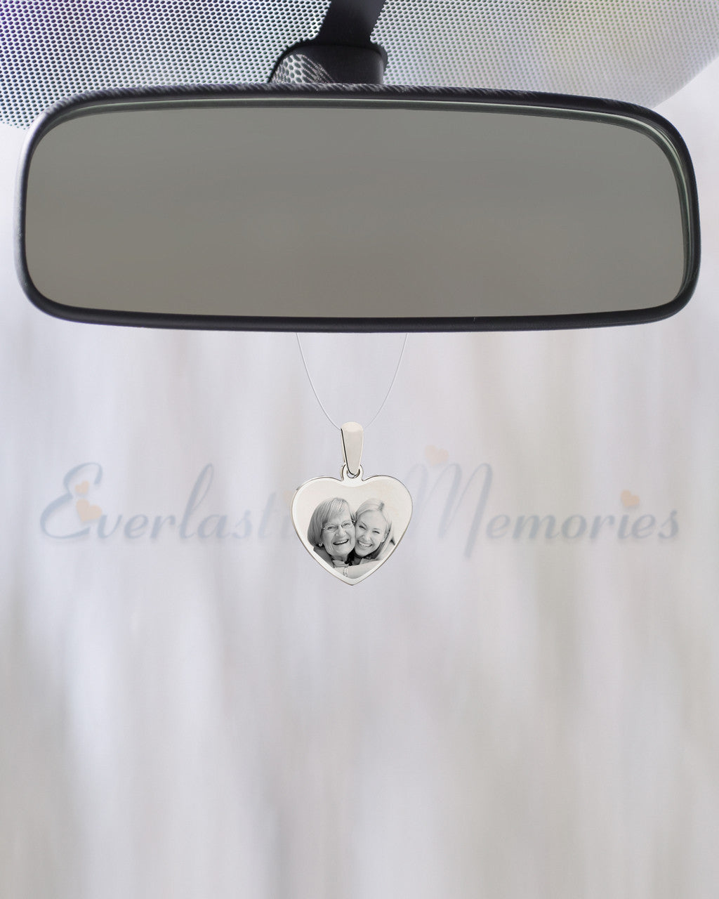 Heart Photo Engraved Stainless Guardian