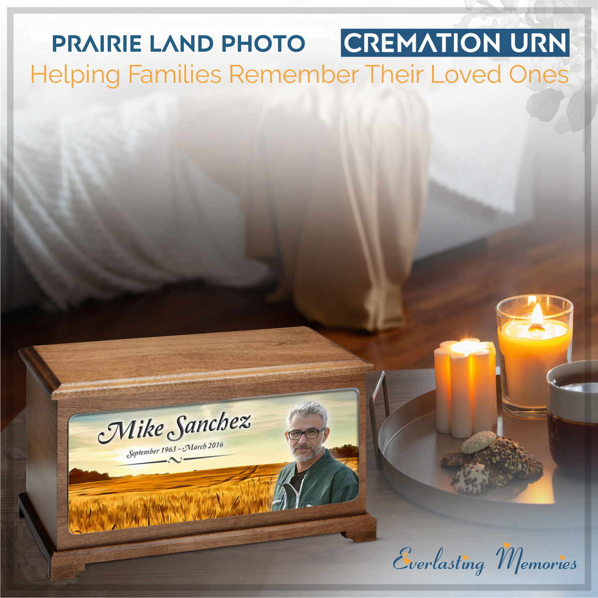 Prairie Land Picture Cremation Urn
