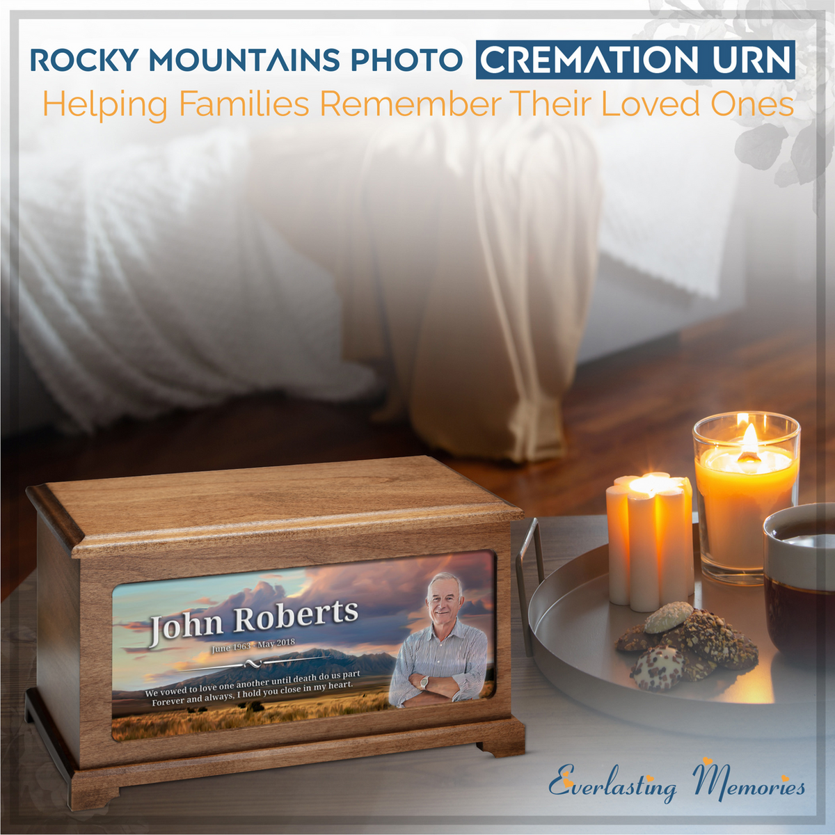 Rocky Mountains Picture Cremation Urn