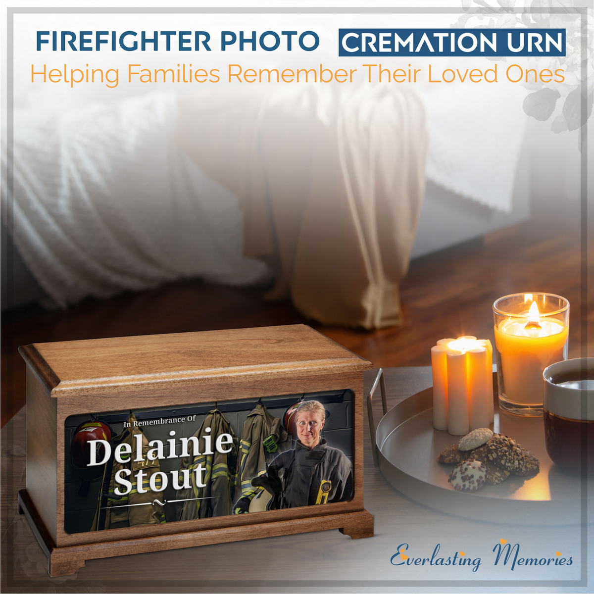 Firefighter Digital Photo Urn