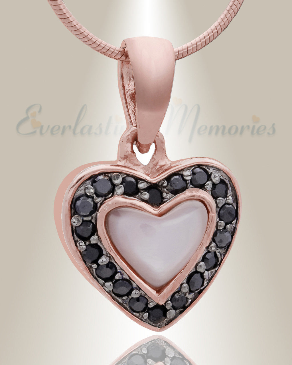 Rose Gold Longing Cremation Jewelry