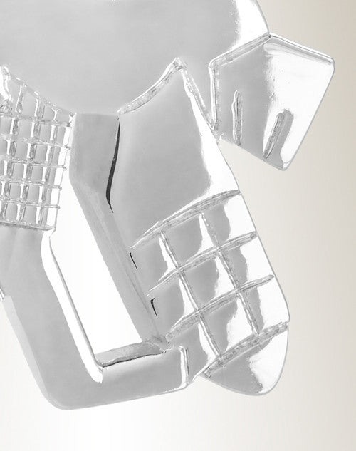 14k White Gold Hockey Player Urn Locket