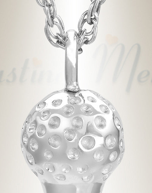 Golf Tee Urn Necklace Sterling Silver