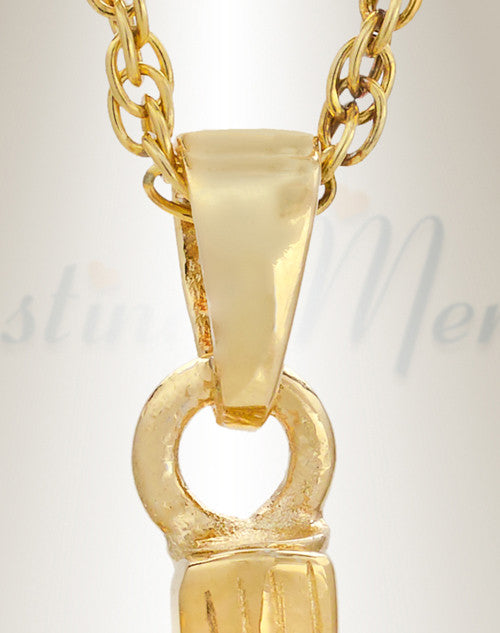 Gold Vermeil Fish Cremation Cremation Urn Keepsake