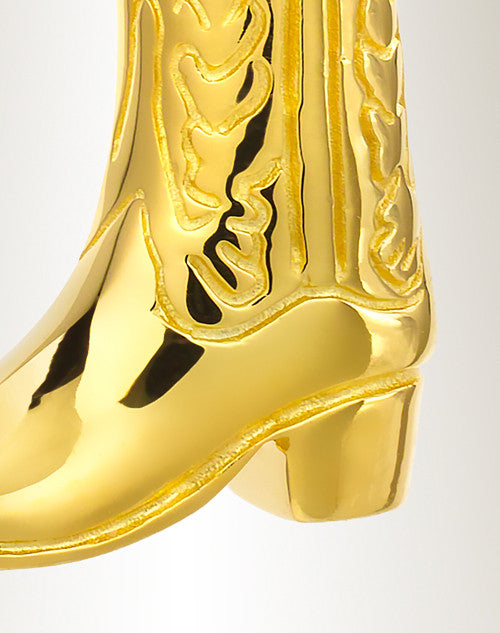 Boot Cremation Keepsake in 14K Gold Plated