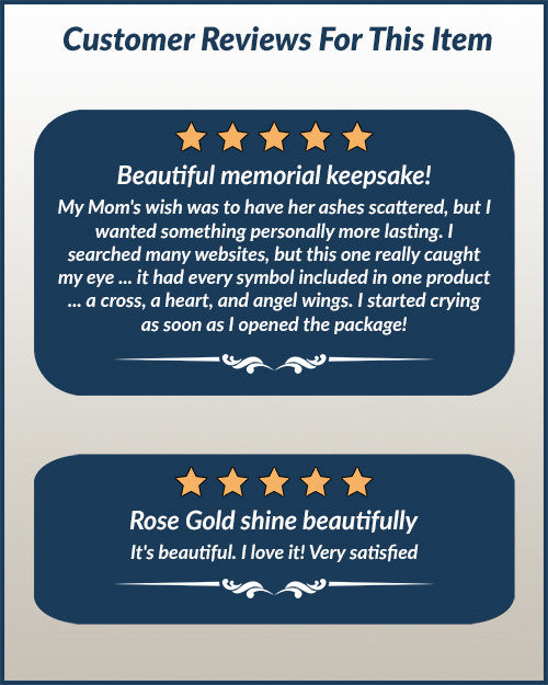 Rose Gold Joyful Feelings Cremation Jewelry