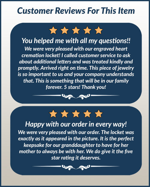 Sterling Silver Purity Heart Funeral Jewelry