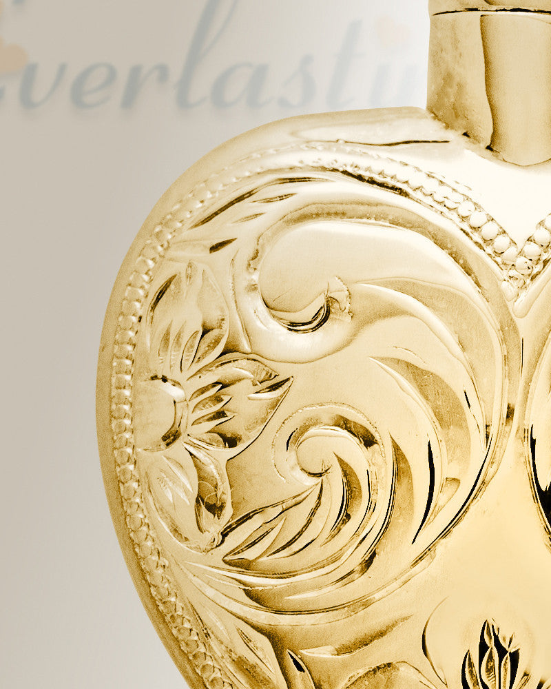 14K Gold Plated Spirit Heart Jewelry Urn