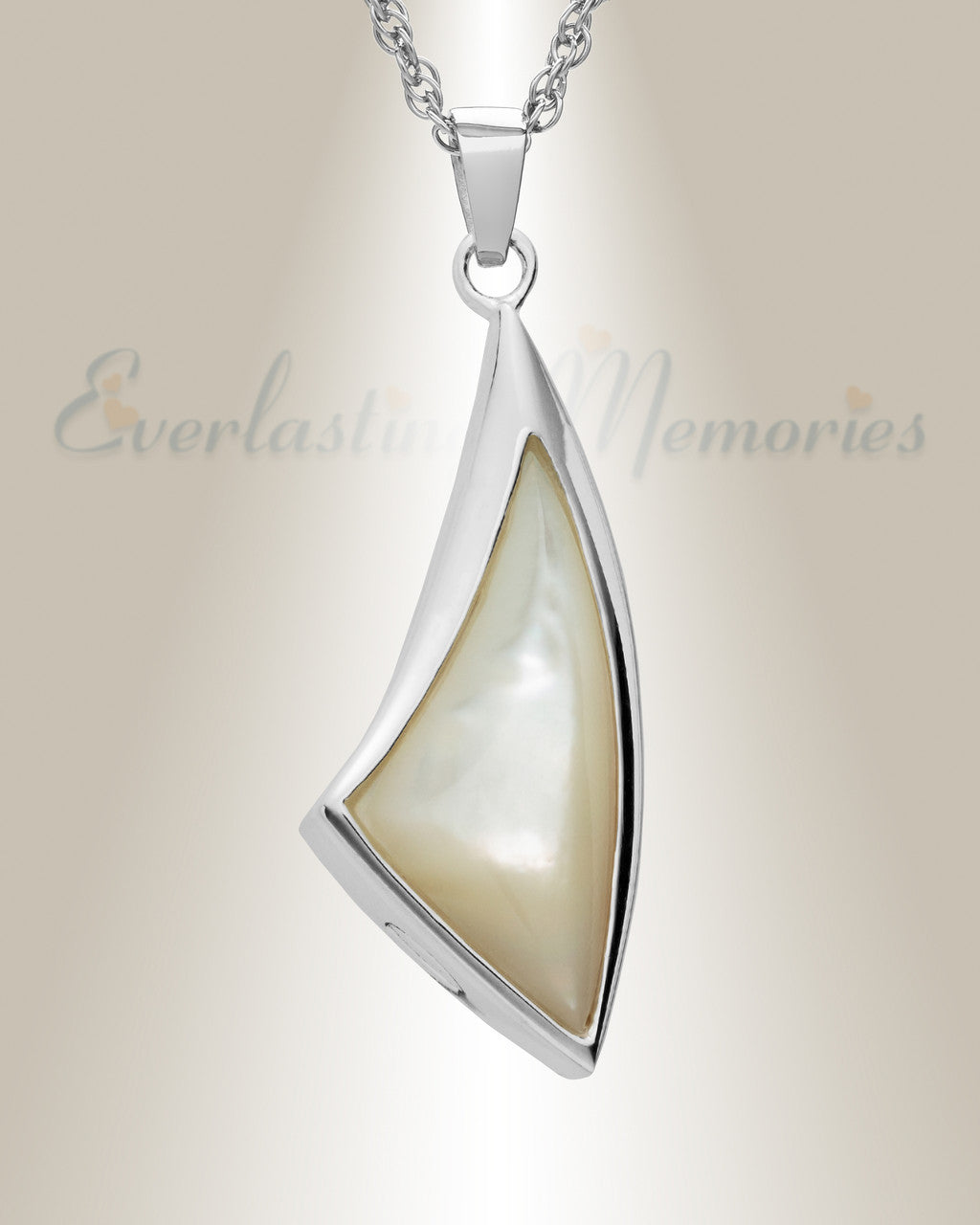 Sterling Silver Sail Away Funeral Jewelry